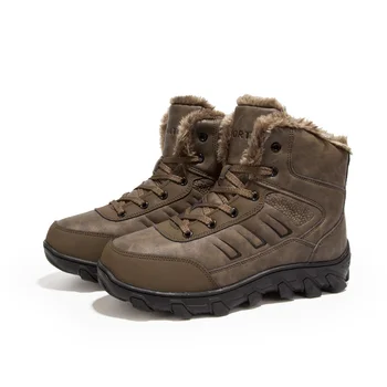 Fashion Warm Fur Snow Boots Men Winter Ankle Waterproof Shoes Male Comfortable Lace Up Casual Boot Man Botas De Hombre2020
Fashion Warm Fur Snow Boots Men Winter Ankle Waterproof Shoes Male Comfortable Lace Up Casual Boot Man Botas De Hombre2020
