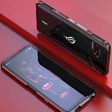 Coque de protection anti-choc en aluminium pour Asus Rog Phone 2, Ultra mince, ZS660KL + 2 films (avant et arrière)=