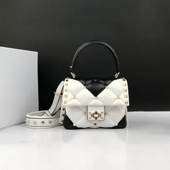 Small Bag Female New 2020 Sheepskin Fashion Shoulder Messenger Bag Soft Leather Mini Handbag Rivet Small Square Bags Louis Bags
Small Bag Female New 2020 Sheepskin Fashion Shoulder Messenger Bag Soft Leather Mini Handbag Rivet Small Square Bags Louis Bags