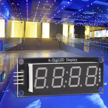 LED Display Tube Module 4-Digit 7-Segment Digital Tube Fits for Use Library TM1637.h
LED Display Tube Module 4-Digit 7-Segment Digital Tube Fits for Use Library TM1637.h