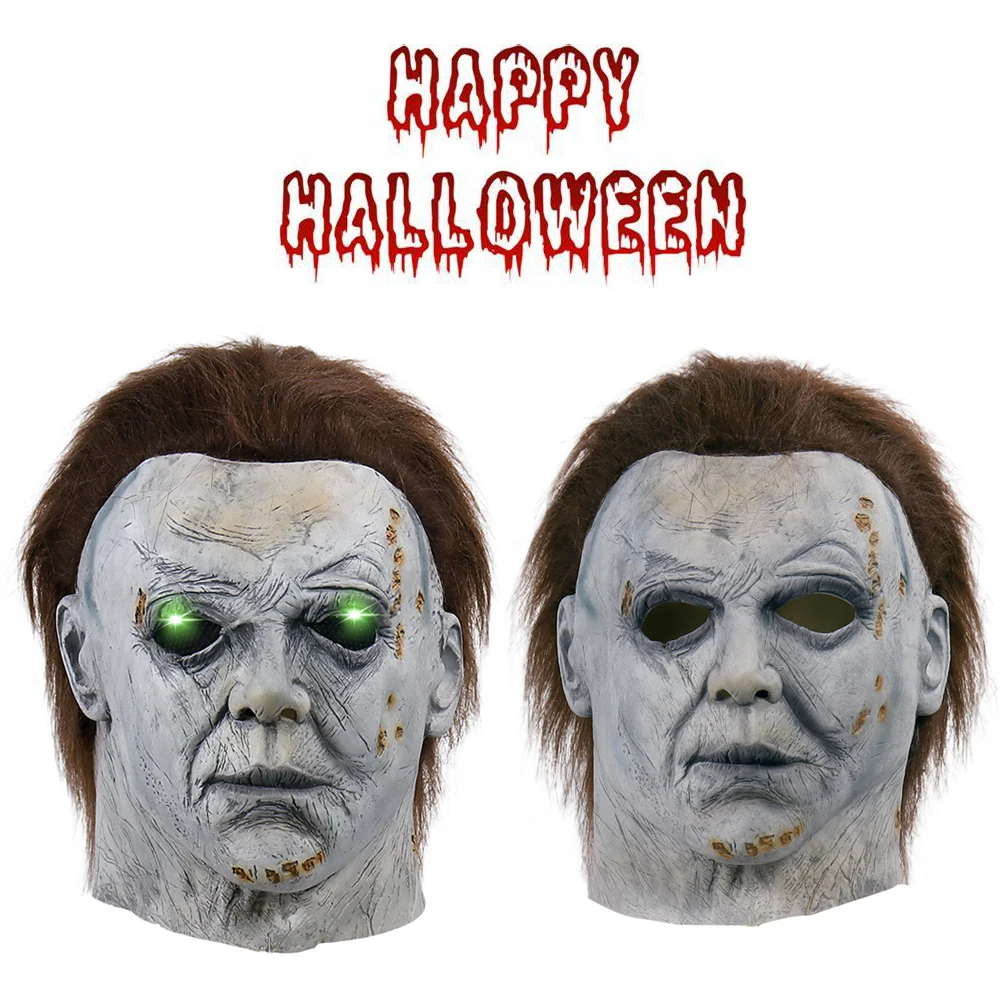 2021 Michael Myers Mask Halloween Kills Ends Latex Mask Devil Cosplay Mascarillas Horror Face Masques Carnival Party Helmets Led 
2021 Michael Myers Mask Halloween Kills Ends Latex Mask Devil Cosplay Mascarillas Horror Face Masques Carnival Party Helmets Led