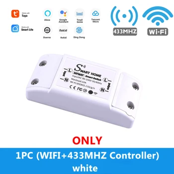 WiFi+RF 433 Remote Control Tuya WIFI Smart Switch Module Four control methods Support Google Home Assistant Amazon Alexa 2020
WiFi+RF 433 Remote Control Tuya WIFI Smart Switch Module Four control methods Support Google Home Assistant Amazon Alexa 2020