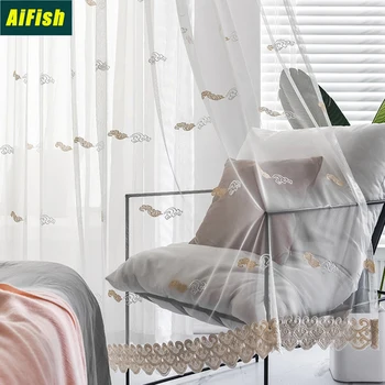 Chinese Xiangyun Window Screening Customized Living Room Balcony Embroidery Embroidered Window Screening White Window Screening
Chinese Xiangyun Window Screening Customized Living Room Balcony Embroidery Embroidered Window Screening White Window Screening