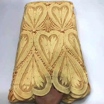 High Quality African Tulle Guipure Cord Lace Fabric preferential Latest Nigerian French Cord Lace Fabric With Stones For Party
High Quality African Tulle Guipure Cord Lace Fabric preferential Latest Nigerian French Cord Lace Fabric With Stones For Party