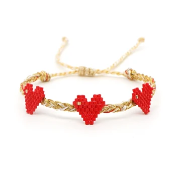 ZHONGVI Rope Bracelet MIYUKI Heart Bracelet Women Pulseras Mujer Vsco Girl Acessorios Jewelry Handmade Braided String Cuff Gifts
ZHONGVI Rope Bracelet MIYUKI Heart Bracelet Women Pulseras Mujer Vsco Girl Acessorios Jewelry Handmade Braided String Cuff Gifts