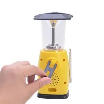 Multifunction Hand Crank LED Camping Lantern Solar Rechargeable Light with AM/FM H55A
Multifunction Hand Crank LED Camping Lantern Solar Rechargeable Light with AM/FM H55A