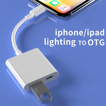 Lightning to USB OTG Adapter For iPhone iPad iOS 13 U-Disk Converter Mouse Keybord Connector iPhone Lightning To USB 3.0 Adapter
Lightning to USB OTG Adapter For iPhone iPad iOS 13 U-Disk Converter Mouse Keybord Connector iPhone Lightning To USB 3.0 Adapter