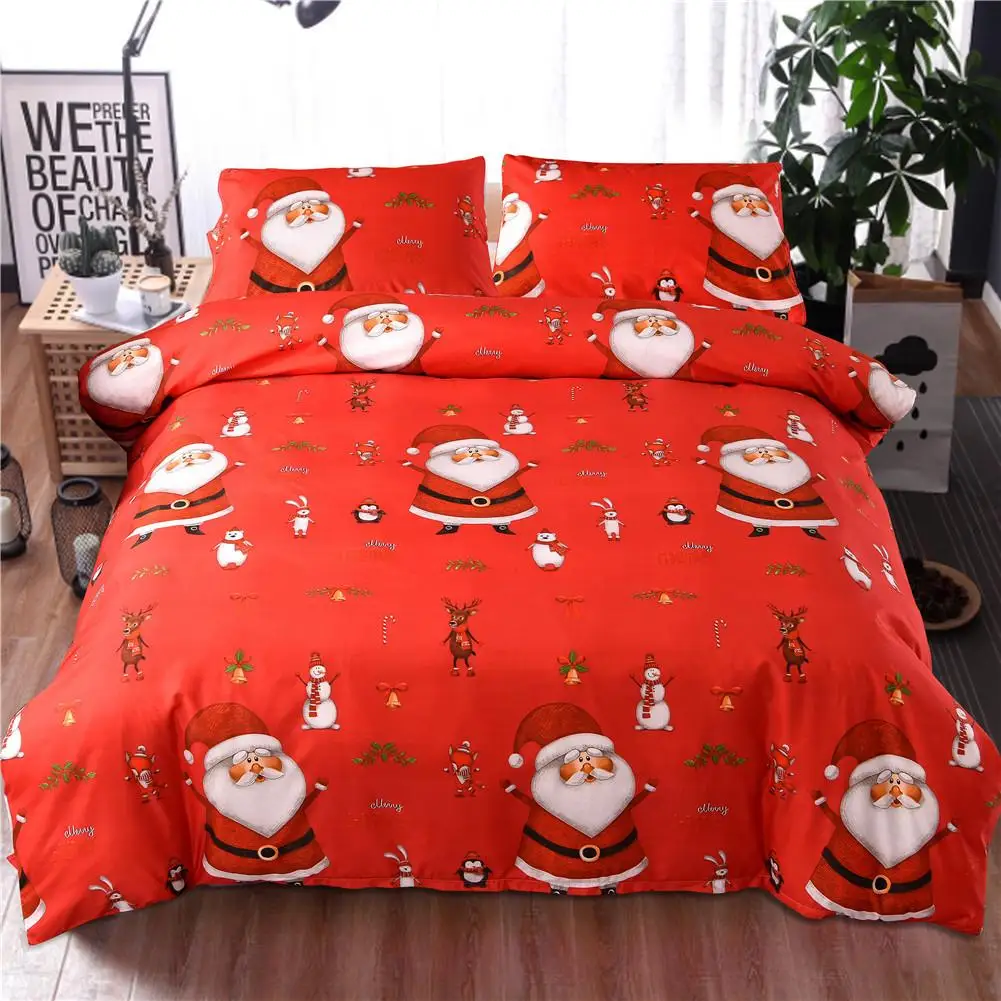 New Red Christmas Style Quilt Cover Pillowcase Set Cute Santa Claus Pattern Pillow Cover For Family Hotel Supplies Xmas Decora
New Red Christmas Style Quilt Cover Pillowcase Set Cute Santa Claus Pattern Pillow Cover For Family Hotel Supplies Xmas Decora