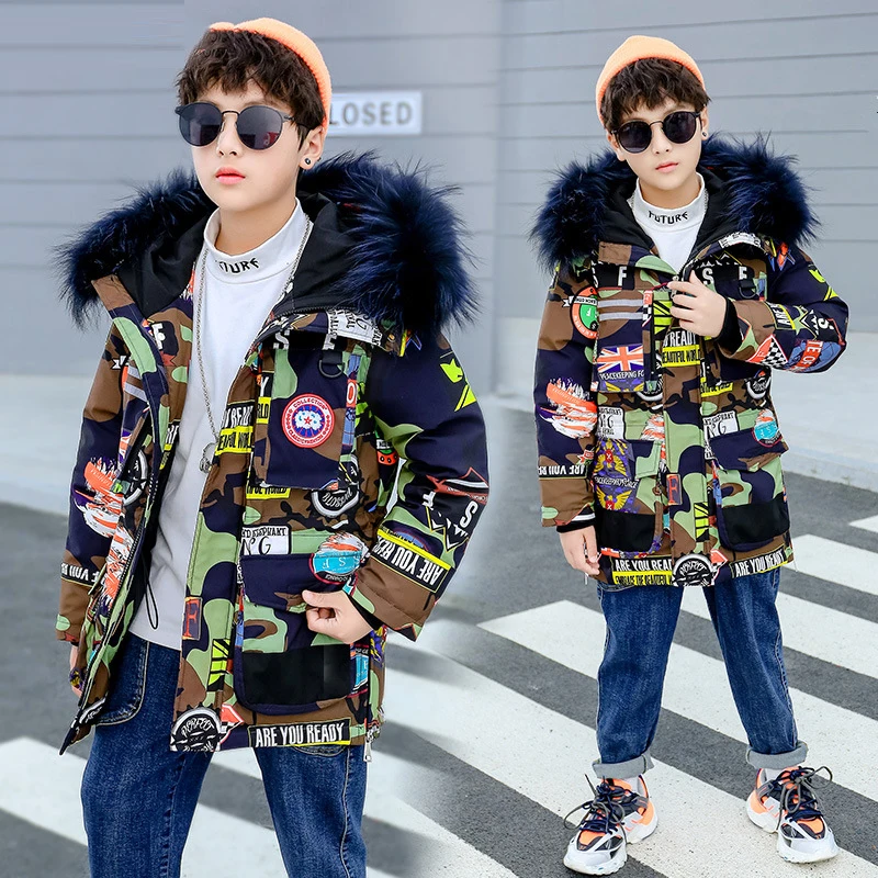 -30 Degrees 2019 New Fashion Winter Children's Down Jackets Camouflage Clothing Boys Coats Teenager Clothes Kids Parka Outerwear
-30 Degrees 2019 New Fashion Winter Children's Down Jackets Camouflage Clothing Boys Coats Teenager Clothes Kids Parka Outerwear