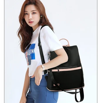 2020 Backpack Women's Black Waterproof Nylon School Bags for Teenage Girls High Quality Fashion Outdoor Travel Tote Packbag Bag
2020 Backpack Women's Black Waterproof Nylon School Bags for Teenage Girls High Quality Fashion Outdoor Travel Tote Packbag Bag