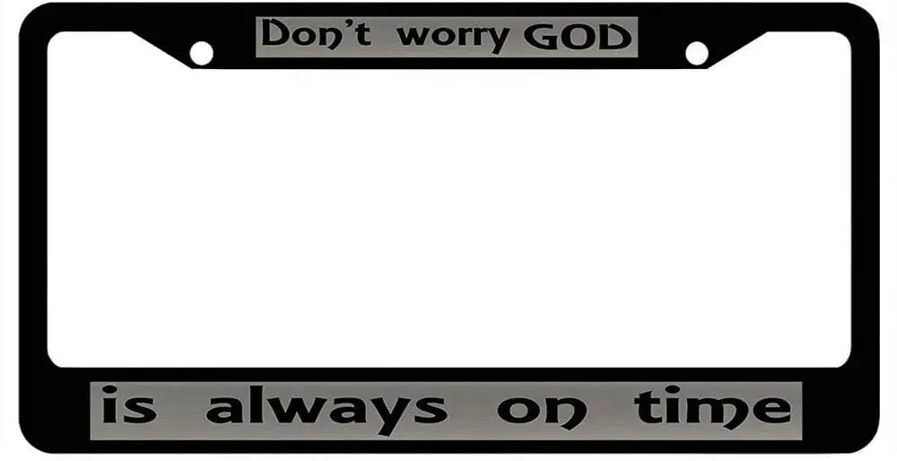 Premium Black License Plate Frame, Funny Car Tag Holder - Aluminum Metal License Plate Frame for US Vehicles
Premium Black License Plate Frame, Funny Car Tag Holder - Aluminum Metal License Plate Frame for US Vehicles