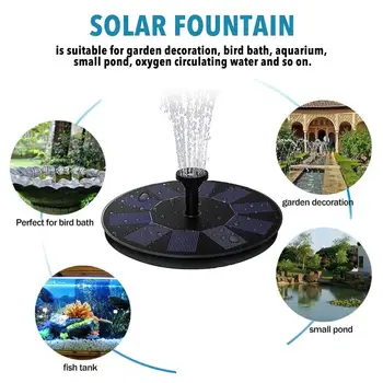 2.5W Solar Fountain 4 Types Nozzles Strong Stability Water Shortage Protection Solar Ground Fountain Floating Petal Fountain
2.5W Solar Fountain 4 Types Nozzles Strong Stability Water Shortage Protection Solar Ground Fountain Floating Petal Fountain