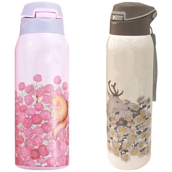 NEW-2x 350Ml Double Wall Water Bottle with Straw 304 Stainless Steel Vacuum Flask Mug Bottle Insulated Cup-Pink & Beige
NEW-2x 350Ml Double Wall Water Bottle with Straw 304 Stainless Steel Vacuum Flask Mug Bottle Insulated Cup-Pink & Beige