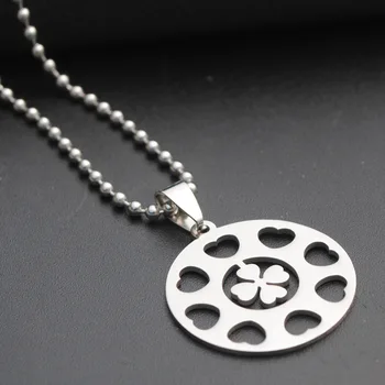 5 stainless steel lucky love heart four-leaf clover petal flower grass plant amulet round multiple lovers necklace jewelry
5 stainless steel lucky love heart four-leaf clover petal flower grass plant amulet round multiple lovers necklace jewelry