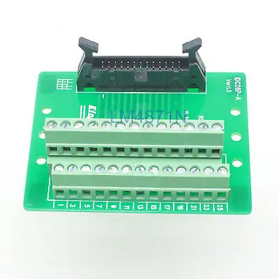 DHL/EMS 10 LOTS IDC26 male plug 26pin port header Terminal Breakout PCB Board block 2 row screw -d2
DHL/EMS 10 LOTS IDC26 male plug 26pin port header Terminal Breakout PCB Board block 2 row screw -d2