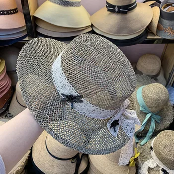 202003-LF009 new summer handmade Salty grass lace ribbon Dragonfly Pin lady fedoras cap women leisure panama hat
202003-LF009 new summer handmade Salty grass lace ribbon Dragonfly Pin lady fedoras cap women leisure panama hat
