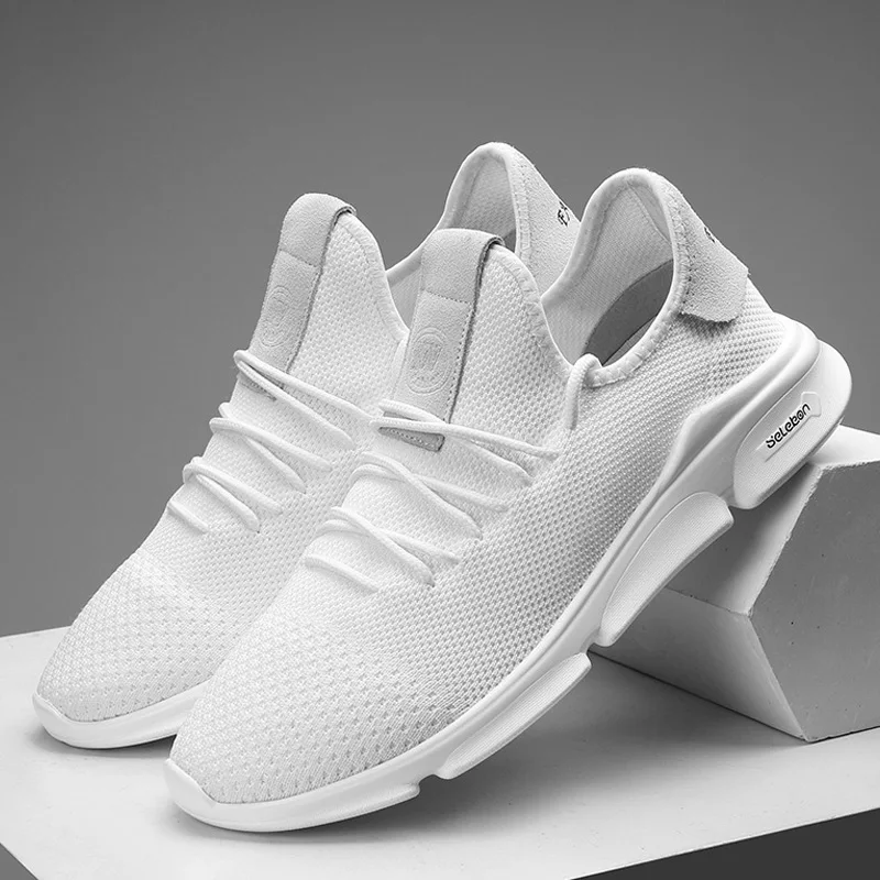 Men Casual Shoes Light Mesh Sneakers White Breathable Flyweather Trainers Sneakers Man Shoes Lace-up Zapatos De Hombre 
Men Casual Shoes Light Mesh Sneakers White Breathable Flyweather Trainers Sneakers Man Shoes Lace-up Zapatos De Hombre