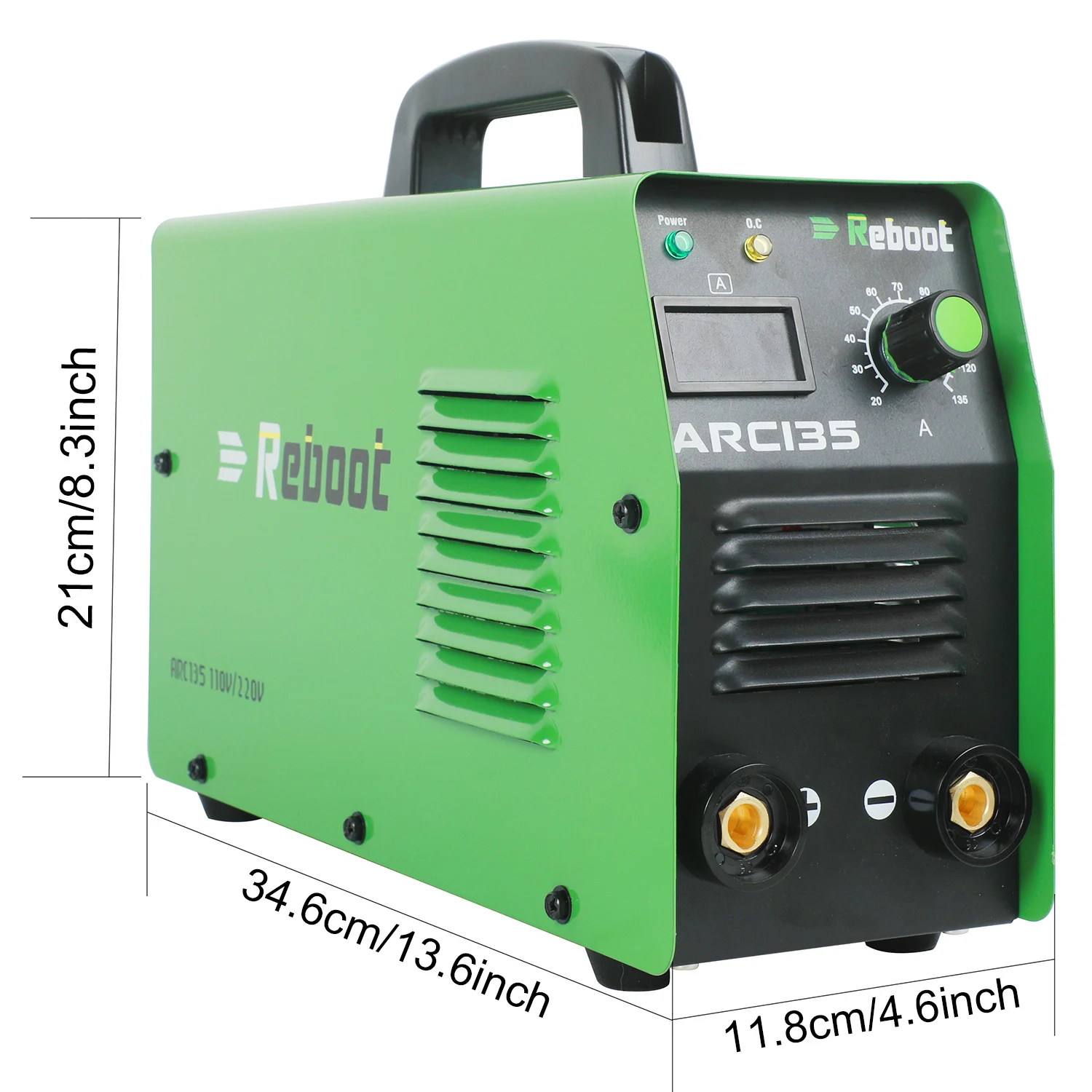Reboot Welding Machine ARC Welder ARC135 Welding Tool DC 220V Stick Welder 135 Amp Portable Mini MMA Welder Inverter Welding
Reboot Welding Machine ARC Welder ARC135 Welding Tool DC 220V Stick Welder 135 Amp Portable Mini MMA Welder Inverter Welding