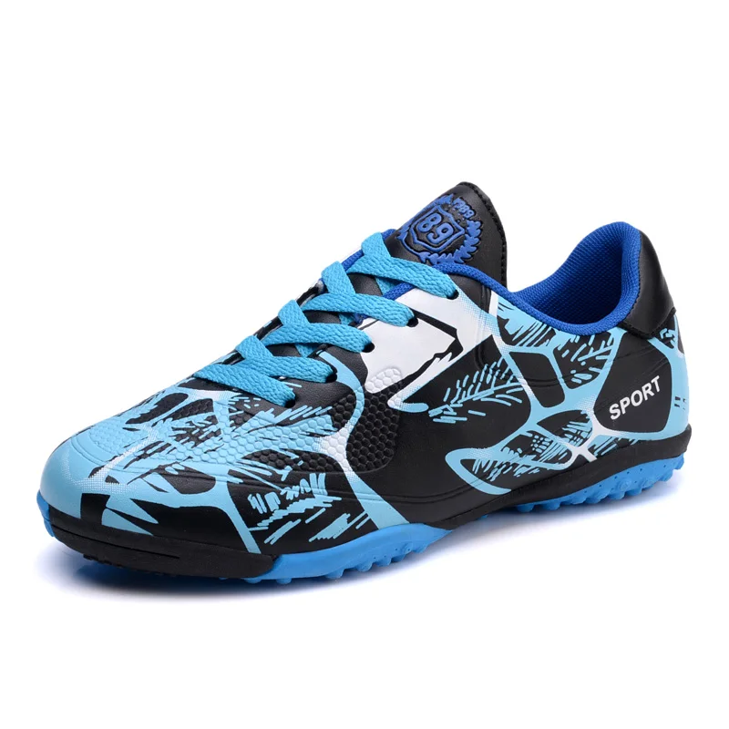 Горячая Распродажа синие граффити футбольная обувь дешевые мужские
