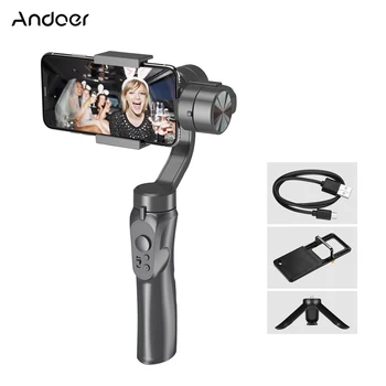 Andoer 3-Axis Handheld Gimbal Smartphone Stabilizer Built-in Lithium Battery with Mini Tripod Stand for GoPro 4/5/6/7 Smartphone
Andoer 3-Axis Handheld Gimbal Smartphone Stabilizer Built-in Lithium Battery with Mini Tripod Stand for GoPro 4/5/6/7 Smartphone