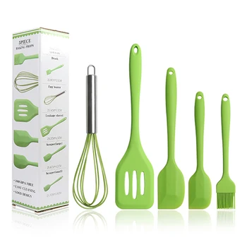 5 In 1 Pink Red Green Silicone Cooking Tool Sets Egg Beater Spatula Oil Brush Kitchen Tools Utensils Kitchenware with Box
5 In 1 Pink Red Green Silicone Cooking Tool Sets Egg Beater Spatula Oil Brush Kitchen Tools Utensils Kitchenware with Box