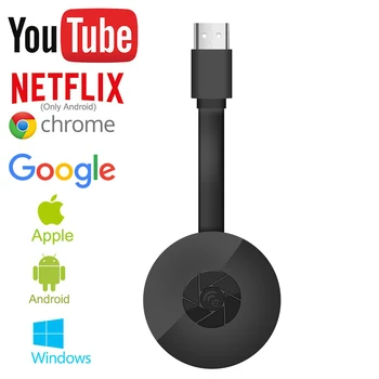 TV Stick Wireless WiFi Display TV Dongle Receiver Chromecast Full HD Screen Mirror HDMI Android/IOS Chrome Google Home Netflix
TV Stick Wireless WiFi Display TV Dongle Receiver Chromecast Full HD Screen Mirror HDMI Android/IOS Chrome Google Home Netflix