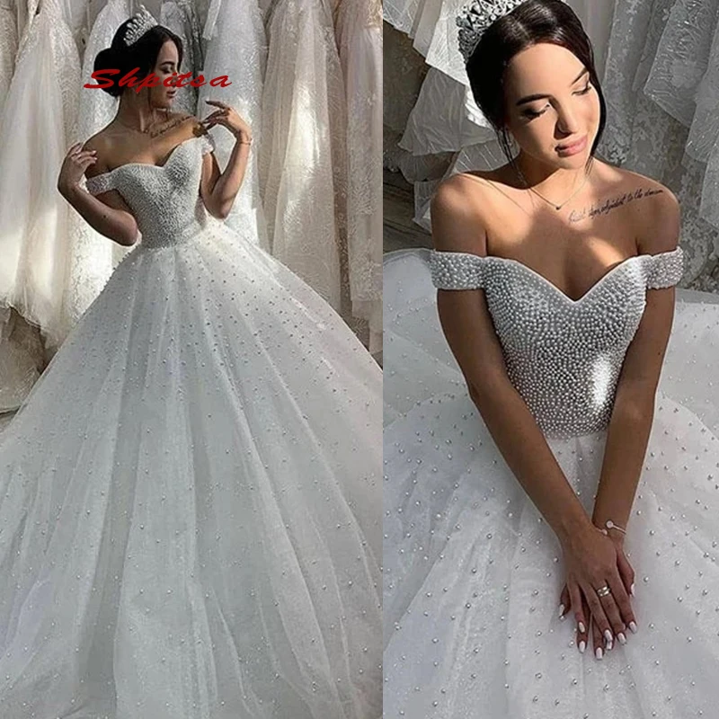 Luxury Wedding Dresses Ball Gown Turkey Tulle Women Plus Size Bride Bridal Weding Weeding Gowns 2020 | Свадьбы и торжества