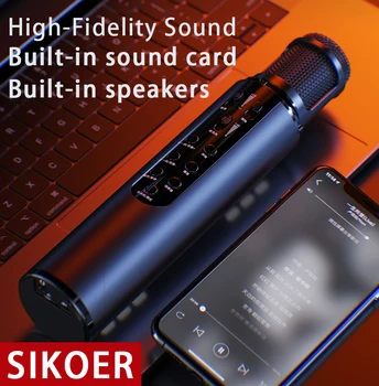 Wireless Bluetooth Karaoke Microphone with Dual Stereo Speaker for Cell Phone Tablet PC, Portable Handheld Singing Machine Gifts
Wireless Bluetooth Karaoke Microphone with Dual Stereo Speaker for Cell Phone Tablet PC, Portable Handheld Singing Machine Gifts