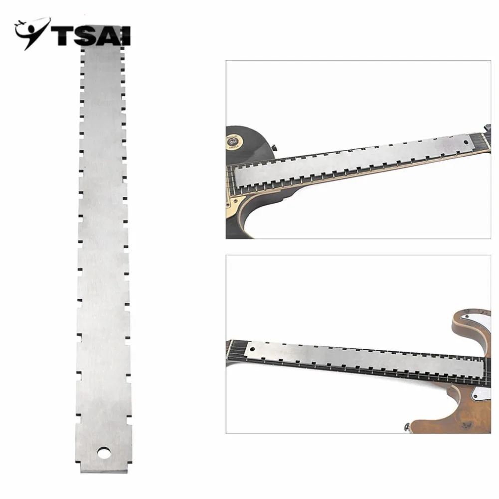 TSAI Stainless Steel Guitar Straight Edge Measure Tool For Electric Guitars Neck Notched Fretboard and Frets Free Shipping new
TSAI Stainless Steel Guitar Straight Edge Measure Tool For Electric Guitars Neck Notched Fretboard and Frets Free Shipping new
