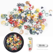 Autocollants flocon de neige 3D CHIVENIDO clous à ongles autocollants ongles de noël décorations mixtes pour Salon de manucure(China)