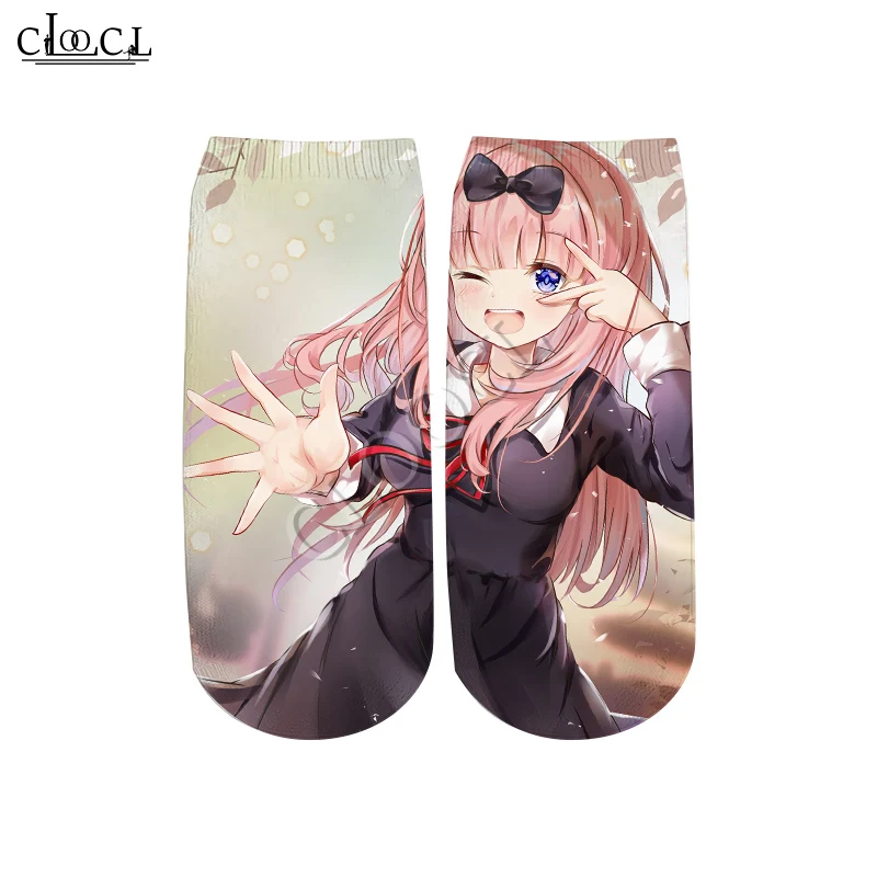 CLOOCL новейшие аниме Kaguya Sama Love Is War 2021 новые модные 3D Печатные горячие продажи Мужские Женские повседневные короткие носки
CLOOCL новейшие аниме Kaguya Sama Love Is War 2021 новые модные 3D Печатные горячие продажи Мужские Женские повседневные короткие носки