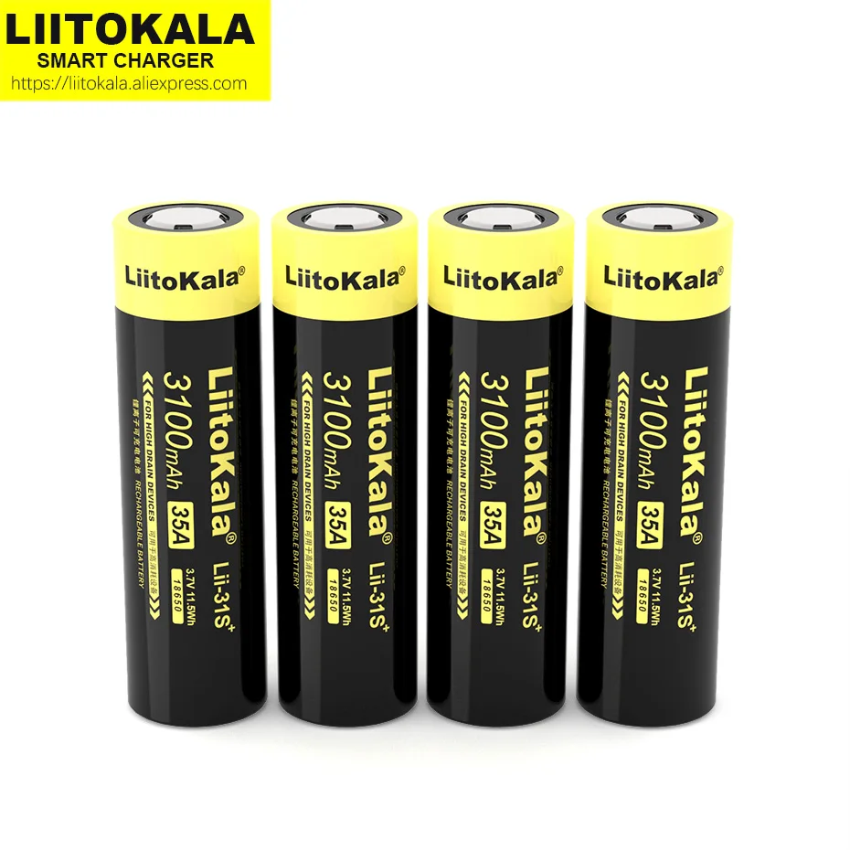 Фото Аккумулятор LiitoKala Lii-31S 18650 литий-ионный аккумулятор 3 7 в 3100ма 35 А 1-8 шт./лот |