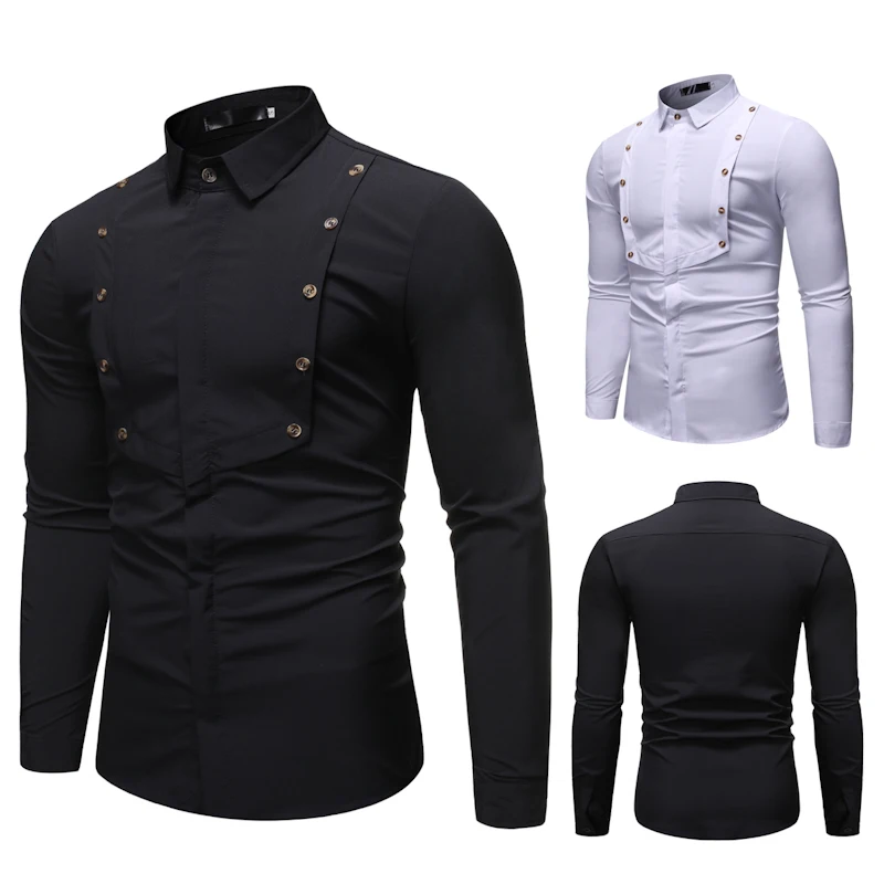 Solid Color Splice Men's Shirt Casual Slim Fit Men's Shirts Spring Autumn Male Social Shirt Fashion Men Shirt Long Sleeve Tops
Solid Color Splice Men's Shirt Casual Slim Fit Men's Shirts Spring Autumn Male Social Shirt Fashion Men Shirt Long Sleeve Tops