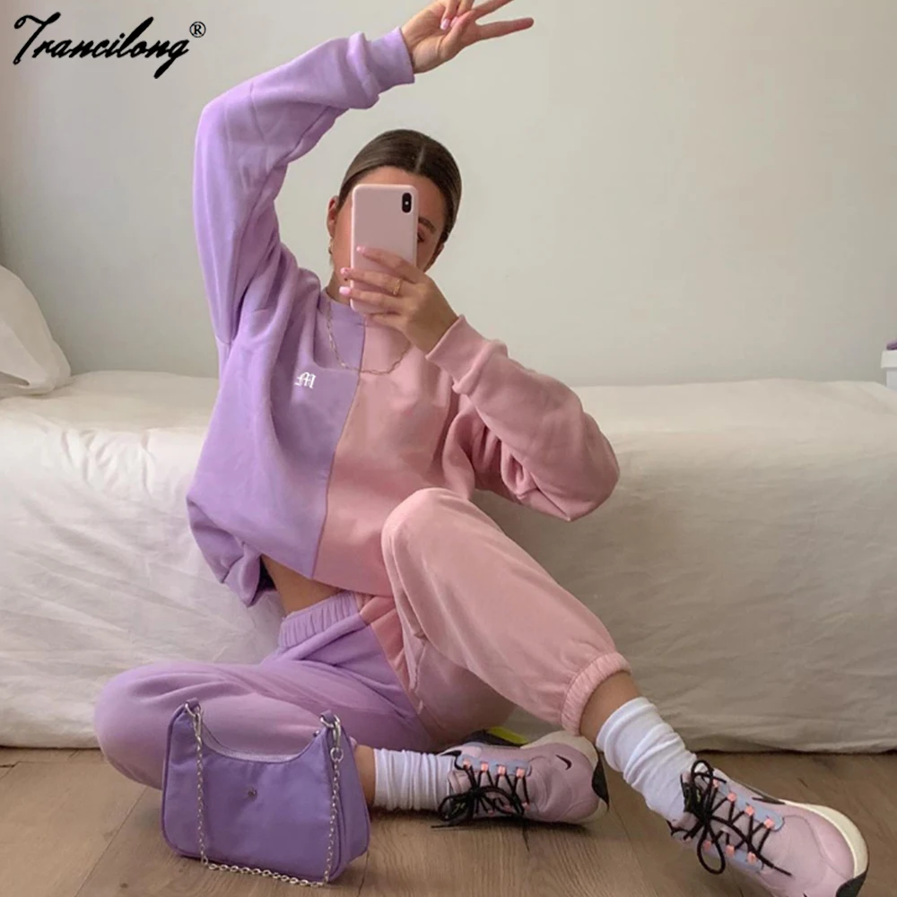 Chandal Mujer Casual Sweatshirt Lounge Wear Set Two Piece Birthday Outfits Pullover Sports Suit Women Velour Tracksuit Autumn
Chandal Mujer Casual Sweatshirt Lounge Wear Set Two Piece Birthday Outfits Pullover Sports Suit Women Velour Tracksuit Autumn