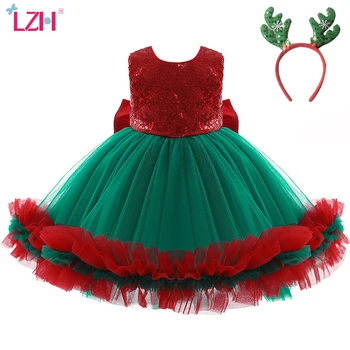 LZH 2020 Autumn Baby Girls Christmas Princess Dress Fashion Big Bow Sequins Party Formal Dress Children Clothes Mesh Tutu Skirt 
LZH 2020 Autumn Baby Girls Christmas Princess Dress Fashion Big Bow Sequins Party Formal Dress Children Clothes Mesh Tutu Skirt