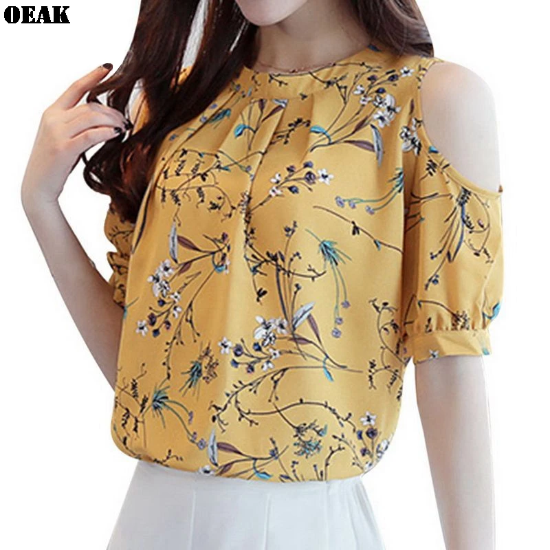 Oeak Women Elegant Chiffon Blouses Summer Casual Short Sleeve Off Shoulder Print Shirt Tops Ladies Work Office Blouse 3XL
Oeak Women Elegant Chiffon Blouses Summer Casual Short Sleeve Off Shoulder Print Shirt Tops Ladies Work Office Blouse 3XL