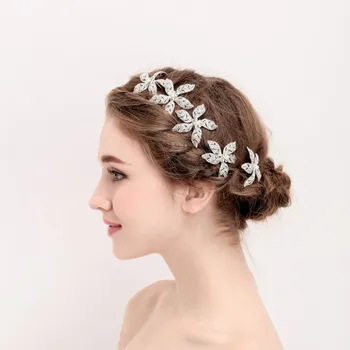 NPASON Handmade Rhinestone Silver Hair Pins Wedding Headwear Flower Bridal Hair Jewelry Women Pins Accessories
NPASON Handmade Rhinestone Silver Hair Pins Wedding Headwear Flower Bridal Hair Jewelry Women Pins Accessories