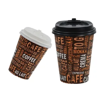 50pcs American style disposable coffee cup party birthday afternoon tea BBQ hot drink takeaway package thick paper cup with lid 
50pcs American style disposable coffee cup party birthday afternoon tea BBQ hot drink takeaway package thick paper cup with lid