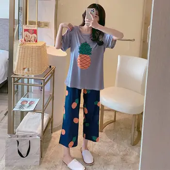 Hot Sale Women Pajamas Set Sleepwear Nightwears Women Fashion Printed Cartoon Cute Leisure Pajamas Female Pyjamas
Hot Sale Women Pajamas Set Sleepwear Nightwears Women Fashion Printed Cartoon Cute Leisure Pajamas Female Pyjamas