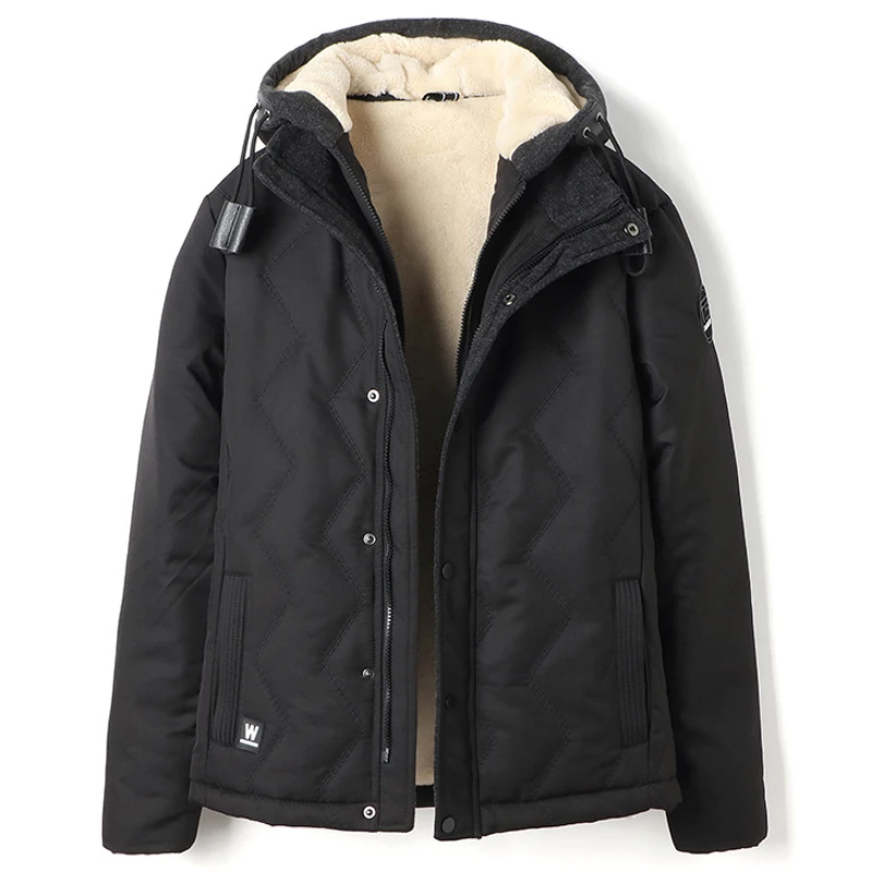 Warm Winter Hooded Coats Mens Jacket Cotton Velvet Wadded Coats Plus Size 4XL Casual Padded Outwear Clothing Overcoats 2019 A871
Warm Winter Hooded Coats Mens Jacket Cotton Velvet Wadded Coats Plus Size 4XL Casual Padded Outwear Clothing Overcoats 2019 A871