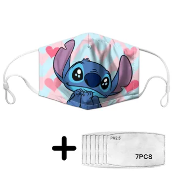 Cute Stich Pattern Women Mask with 7 Pcs Filters Kawaii Cartoon Pattern Anti-dust Mask Gift for Girl Reusable Elastic Mouth Mask
Cute Stich Pattern Women Mask with 7 Pcs Filters Kawaii Cartoon Pattern Anti-dust Mask Gift for Girl Reusable Elastic Mouth Mask