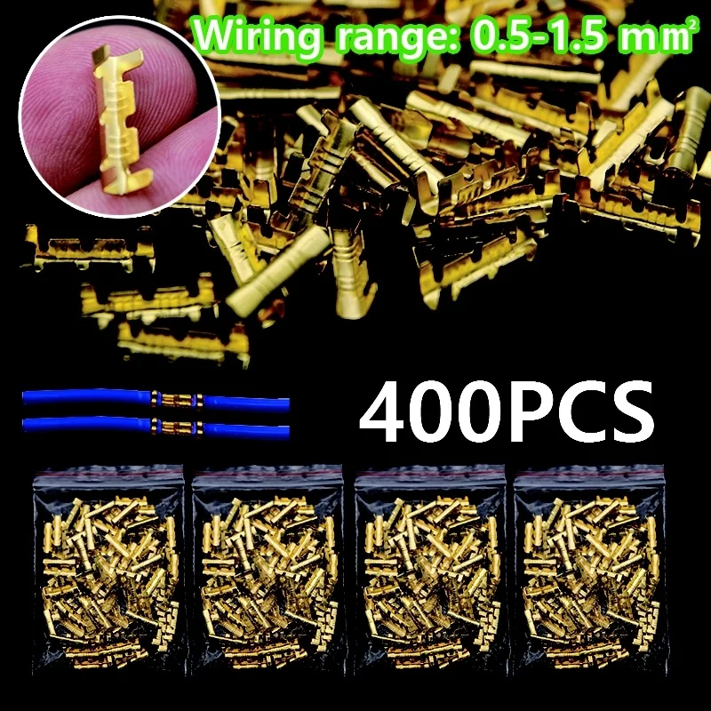 400Pcs Docking Wire connector Crimp Terminals line pressing button quick connect U-type terminal wiring 0.5 to1.5 square
400Pcs Docking Wire connector Crimp Terminals line pressing button quick connect U-type terminal wiring 0.5 to1.5 square