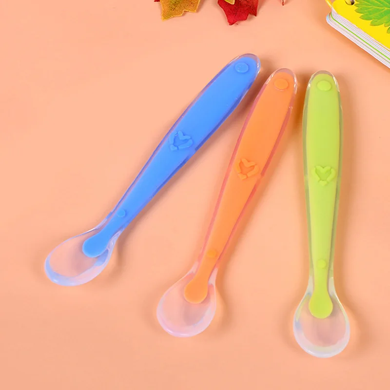 New Arrival Cute Candy Color Silicone Spoon 15cm Baby Soft Silicone Feeding Spoon Baby Spoon Tableware
New Arrival Cute Candy Color Silicone Spoon 15cm Baby Soft Silicone Feeding Spoon Baby Spoon Tableware