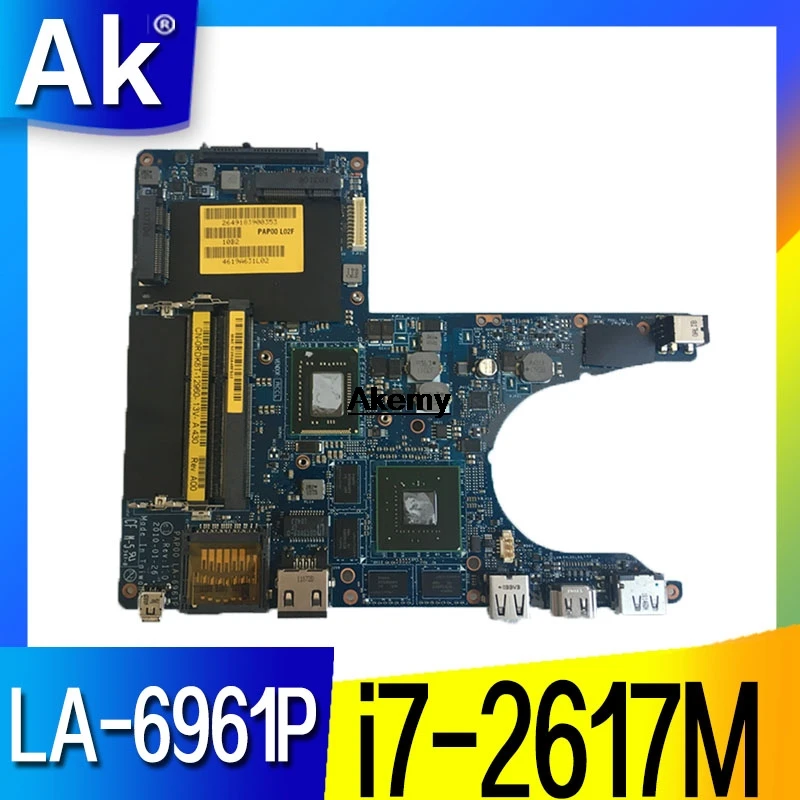 For DELL M11X R3 laptop PAP00 LA-6961P Y98C0 i7-2617M 1.5G CPU N12P-GS-A1 2G DDR3 Discrete graphics motherboard
For DELL M11X R3 laptop PAP00 LA-6961P Y98C0 i7-2617M 1.5G CPU N12P-GS-A1 2G DDR3 Discrete graphics motherboard
