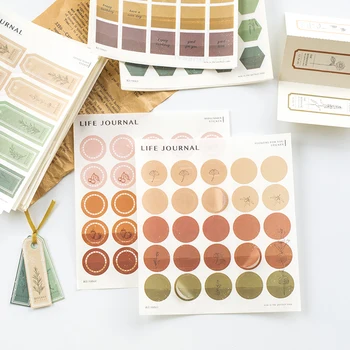 Yoofun 9 pcs Life journal stickers round diary book DIY scrapbook decorative frame fresh plant stickers
Yoofun 9 pcs Life journal stickers round diary book DIY scrapbook decorative frame fresh plant stickers