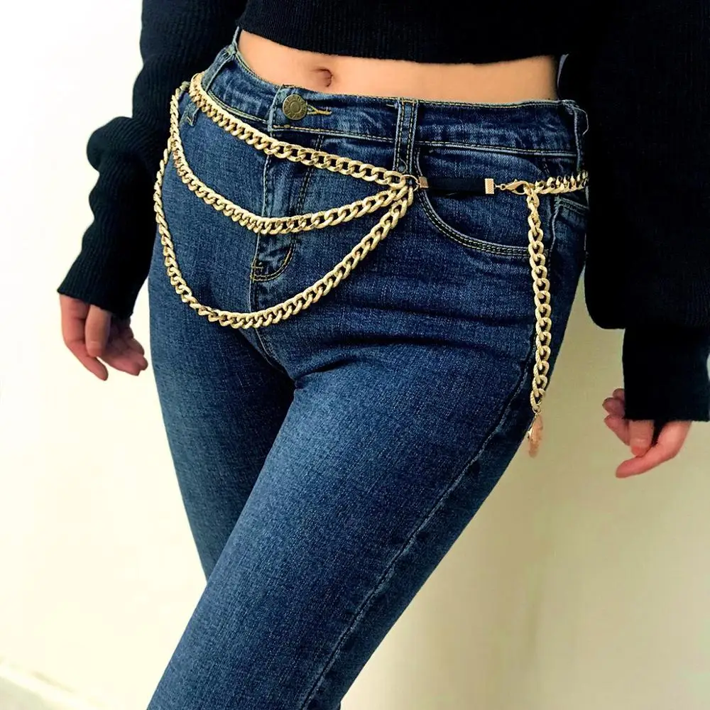 Hip High Waist Gold Silver Belts for Women Fashion Waistbands All-match belt for Party Jewelry Dress Waist metal Chain Belts
Hip High Waist Gold Silver Belts for Women Fashion Waistbands All-match belt for Party Jewelry Dress Waist metal Chain Belts