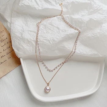 Wholesale Noble Temperament Fashion Pearl Necklace Egirl Layered Design More Obvious Luxury Rose Gold Choker Steampunk Jewelry
Wholesale Noble Temperament Fashion Pearl Necklace Egirl Layered Design More Obvious Luxury Rose Gold Choker Steampunk Jewelry