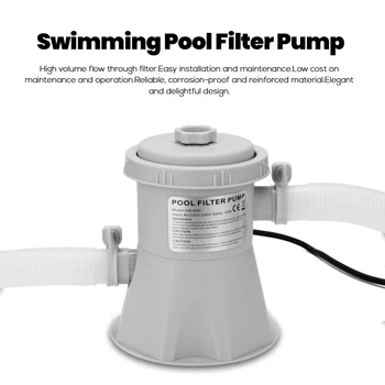 Electric Swimming Pool Filter Pump Reusable Practical Swimming Pool Filter Water Purifier Easy to Install
Electric Swimming Pool Filter Pump Reusable Practical Swimming Pool Filter Water Purifier Easy to Install