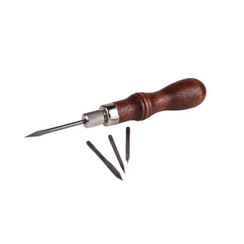LMDZ 4 in 1 leather craft DIY Tool with Needle Awl Leather Hand Stitcher Craft Handle with 3 Needle Kit Leather Craft
LMDZ 4 in 1 leather craft DIY Tool with Needle Awl Leather Hand Stitcher Craft Handle with 3 Needle Kit Leather Craft