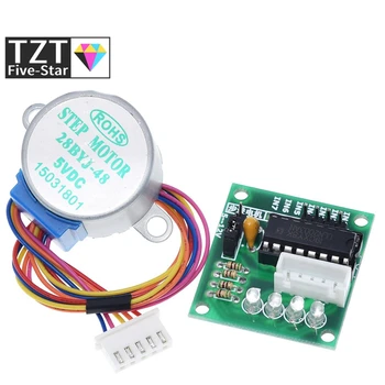 TZT 1LOTS 28BYJ-48-5V 4 phase Stepper Motor+ Driver Board ULN2003 for Arduino 1 x Stepper motor +1x ULN2003 Driver board
TZT 1LOTS 28BYJ-48-5V 4 phase Stepper Motor+ Driver Board ULN2003 for Arduino 1 x Stepper motor +1x ULN2003 Driver board